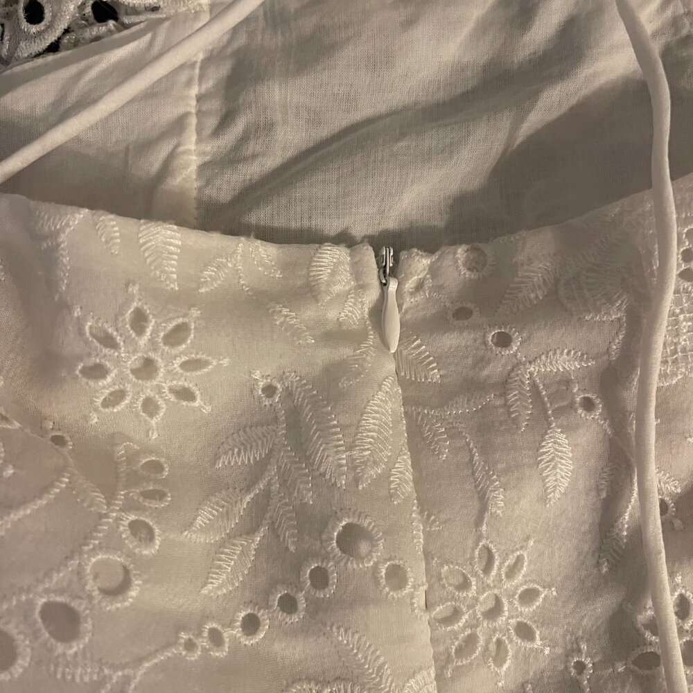 Marlo Kids White Embroidered Eyelet Dress Girls 7–8 New With Tags - Picture 11 of 12
